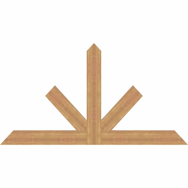 Ekena Millwork Saratoga Timber Gable Bracket, Western Red Cedar, 72"W x 39"H x 1 1/2"D x 5 1/2"F, 13/12 Pitch GBW072X39X0206SAR00SWR - main